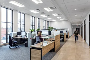 Office cubicles and open office benching workstations