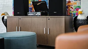 St edwards carriage house education furniture design cabinet